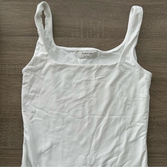 Aritzia Babaton white contour Squareneck bodysuit - Picture 7 of 7